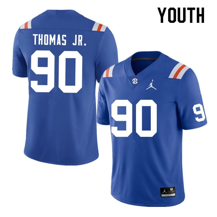 Youth #90 Chris Thomas Jr. Florida Gators College Football Jerseys Sale-Throwback